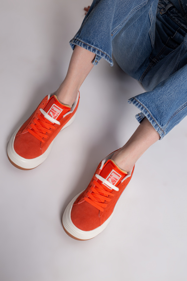 Puma suede platform orange best sale